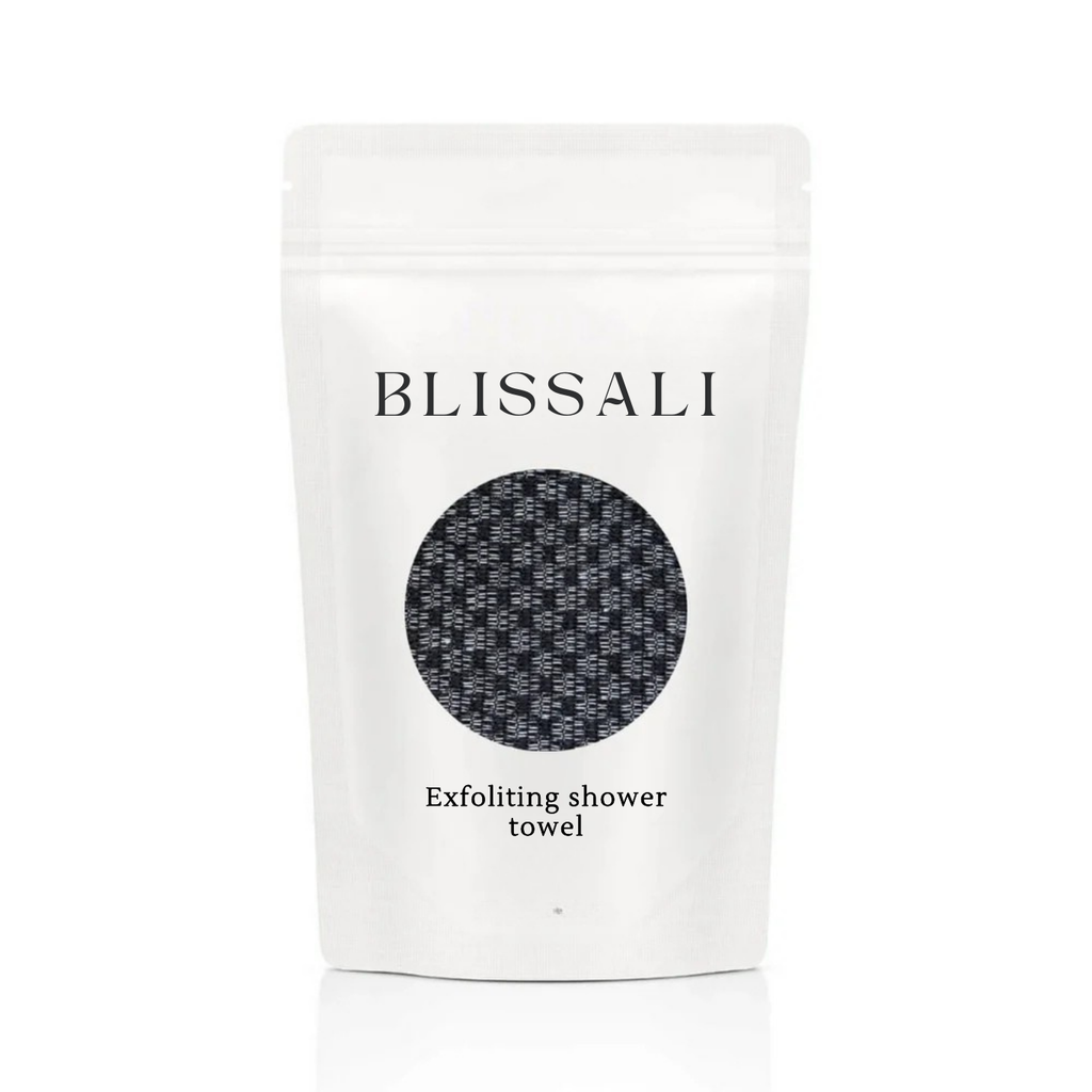 Blissali - Exfolierande antibakteriell duschhandduk